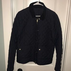 J.Crew Quilted Field Jacket - Navy Blue